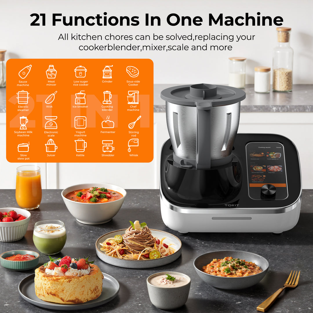 自動調理鍋　調理器 21 in 1 TOKIT Omni Cook 万能調理器 TOKIT Omni Cook All-in-1 Cooking Machine – TOKIT US