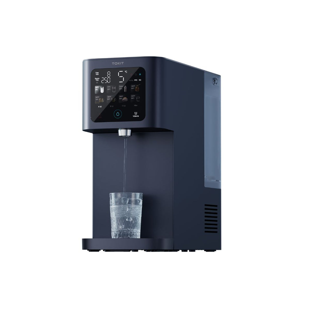 TOKIT T1 Ultra Countertop RO Filter Hot Cold Water Dispenser